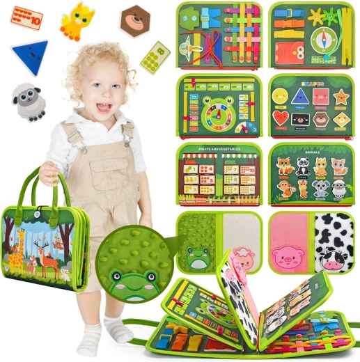 2Kids Toys senzorična busy knjiga Živalice