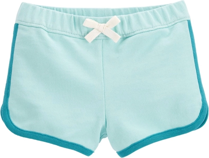 Carter's baby shorts light blue for girls – 6m
