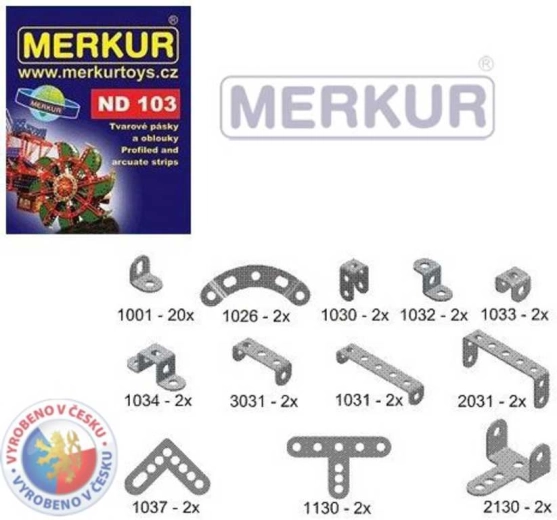 Merkur trakovi in loki – nadomestni deli ND 103