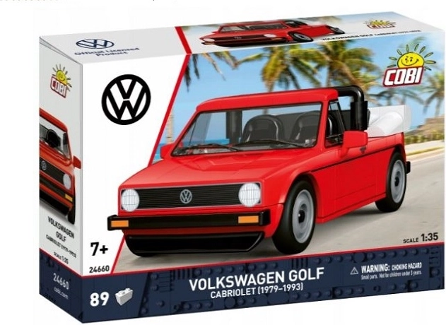 Cobi Volkswagen Golf Cabriolet 1979–1993 gradbeni komplet 1:35 (89 kosov)