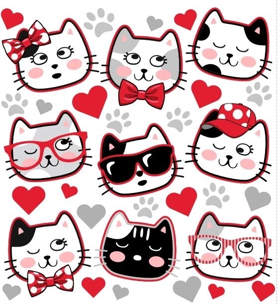 Nalepke za likanje z motivom rakunov na oblačila