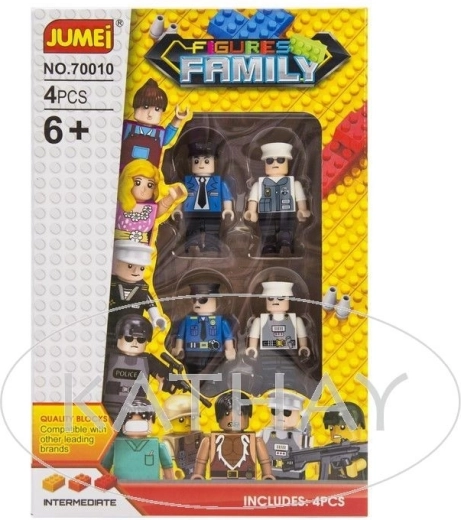 Jumei komplet policijskih figuric (4 kosi) - 1 kos