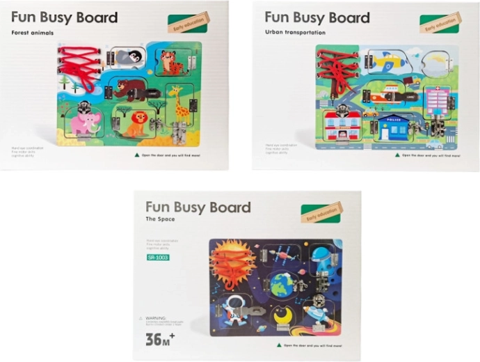 Lesena didaktična manipulativna tabla – izobraževalna igrača