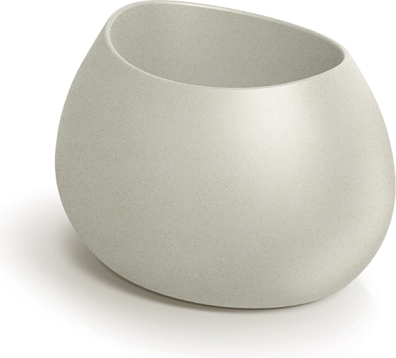 Cvetličnik Evolia 60 cm peščeni – moderen plastičen korito za dom in vrt