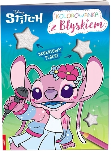 Ameet Disney Stitch pobarvanka z bleščečim plakatom