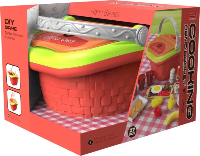 Igralni set košara s hrano za otroke