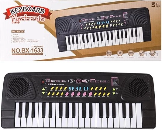 Otroške elektronske klaviature z mikrofonom, 37 tipk - 1 kos