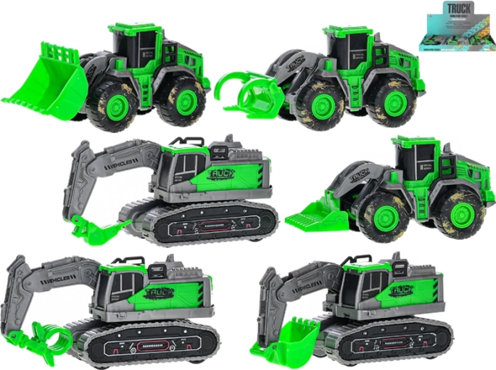 Zelena gradbena vozila s vztrajnikom 11,5 cm