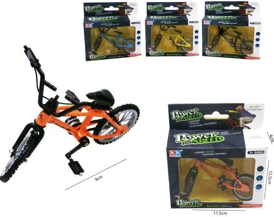 Mini kovinsko prstno kolo 9 cm s 4 koleščki