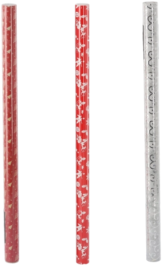 Božični ovijalni papir 70 × 200 cm, mešanica vzorcev
