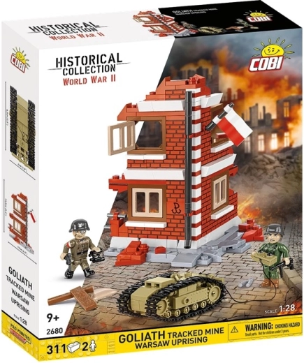 Cobi Historical Collection WWII Goliath – daljinsko vodena mina iz varšavske vstaje