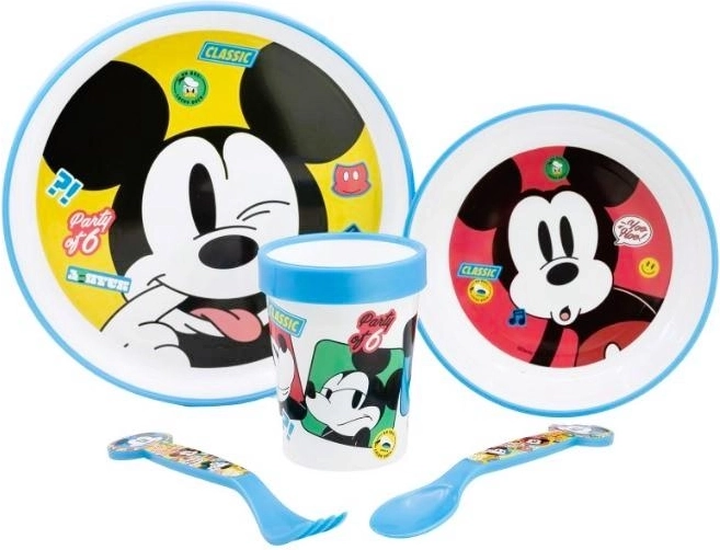 Plastični jedilni set Mickey Mouse 5 kosov - 1 kos