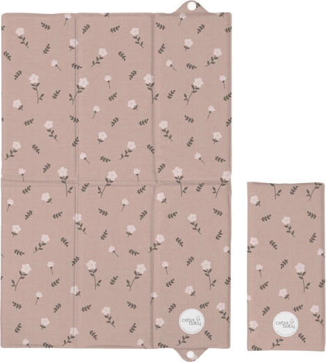 Ceba Baby potovalna previjalna podloga Basic petite blossoms 60 × 40 cm