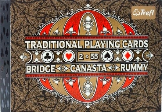 Traditional playing cards – 2 decks (2×55 cards)