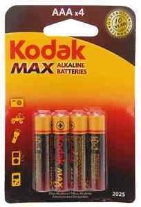 Kodak Alkaline Max AAA alkalne baterije 1,5 V, 4 kosi