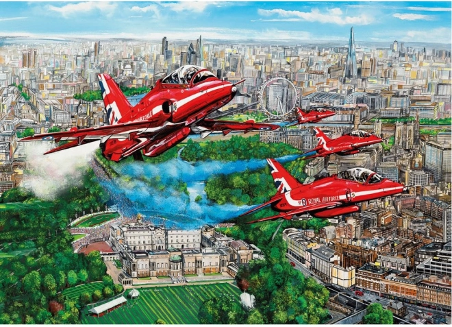 Sestavljanka Red Arrows nad Londonom 1000 koščkov
