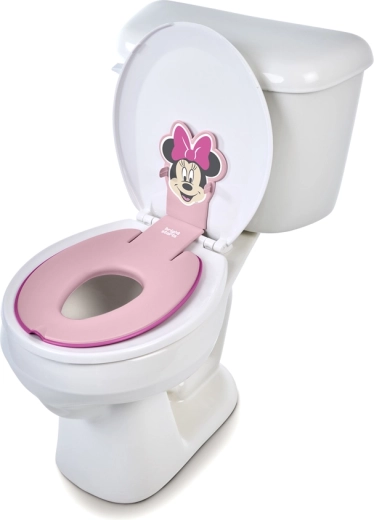bright starts samolepilni otroški WC sedež flip & sit z motivom minnie mouse