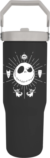 Potovalni termolonček z ročajem THE NIGHTMARE BEFORE CHRISTMAS, črn