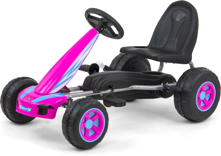Otroški pedalni gokart Milly Mally Viper roza