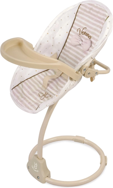 Večnamenski jedilni stolček in gugalnik za punčke 3 v 1 Verona