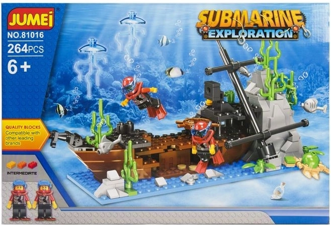 Konstrukcijski komplet Jumei Podvodna odprava 264 delov (Submarine Exploration) – 1 kos