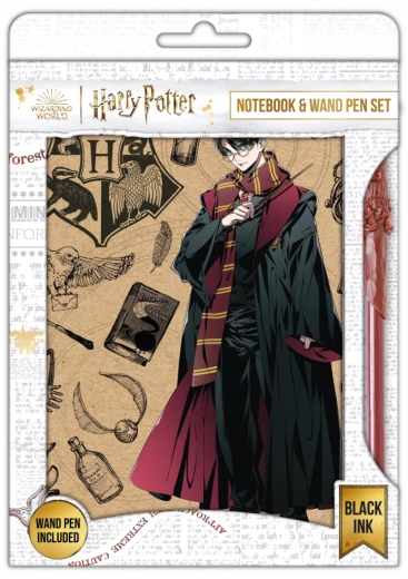 Harry Potter beležka s pisalom Navy & Gold