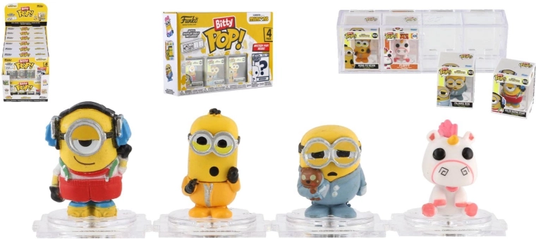 Funko Bitty Pop! Minions Mini Figure Set - 4 pcs