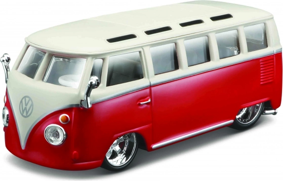Bburago Volkswagen Van Samba 1:32 rdeče‑beli model