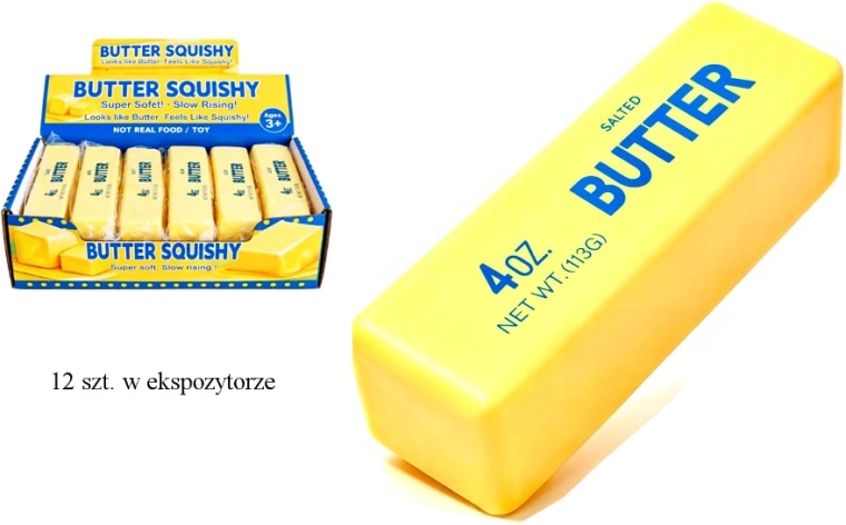 Antistresni gnetljiv "squishy" maslo – rumeno