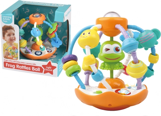 Interaktivna žoga žaba z lučkami in glasbo