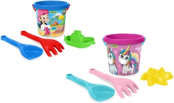 Komplet za pesek 4 kosi v mrežici za otroke 12m+ Wader