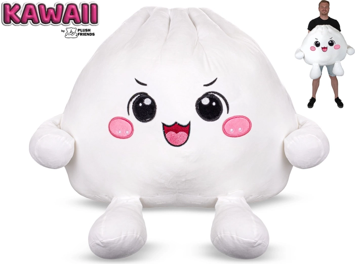Plush Friends Kawaii žareč plišasti bao cmok 60 cm