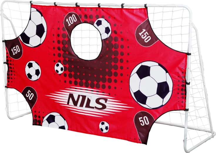 Jeklena nogometna vratnica s trening panojem NILS BR240P