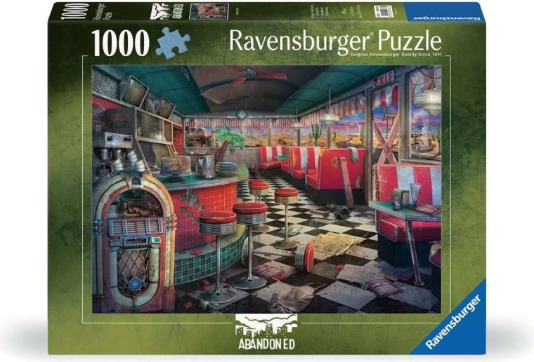 Ravensburger puzzle Zaprti kraji: propadajoči bistro 1000 koščkov