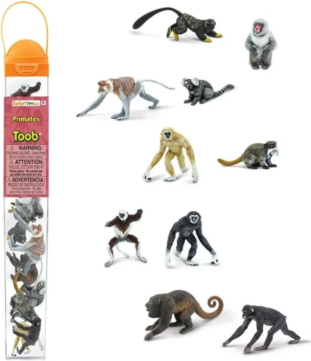 Tuba s figuricami primatov Safari Ltd. (10 figuric)