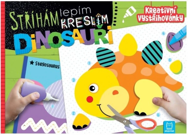 Strižem, lepim, rišem: Dinozavri – ustvarjalne izrezanke