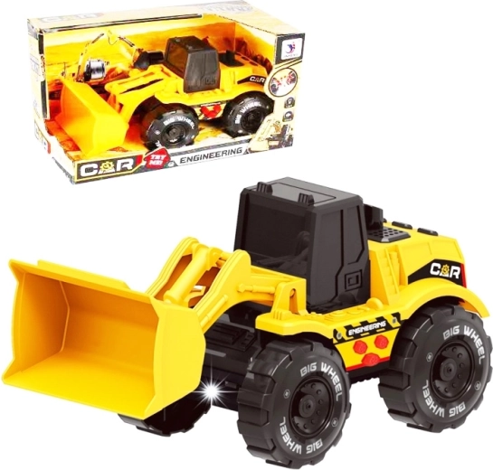 buldožer na vztrajnik z lučmi in zvoki