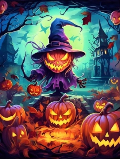 Diamantno slikanje Strašilo 30 × 40 cm