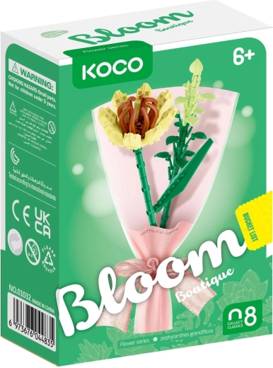 KOCO mini bouquet building set of bricks for a small vase, mixed varieties
