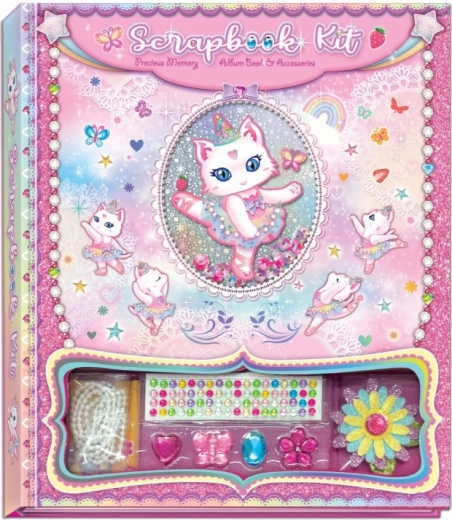 Scrapbook dekorativni komplet Pecoware - Balerina Cat
