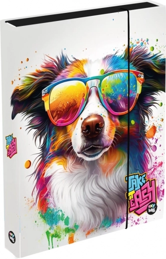 Škatla za zvezke A4 Jumbo s psom