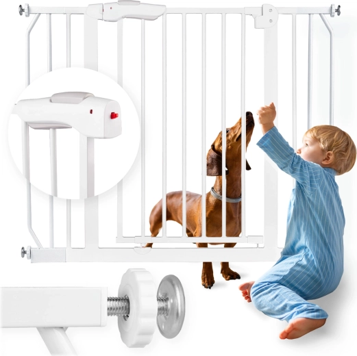 Bela varnostna zapora za vrata in stopnišče NUKIDO