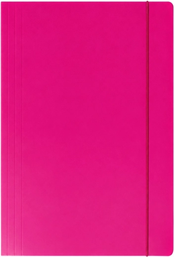 Kartonasta mapa z elastiko A4+ rožnata 300 g/m² - 1 kos