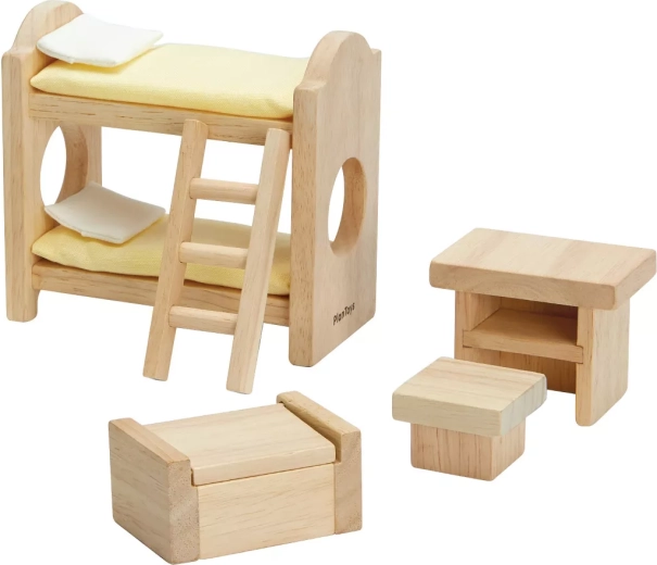 PlanToys otroška soba za hiško za punčke classic