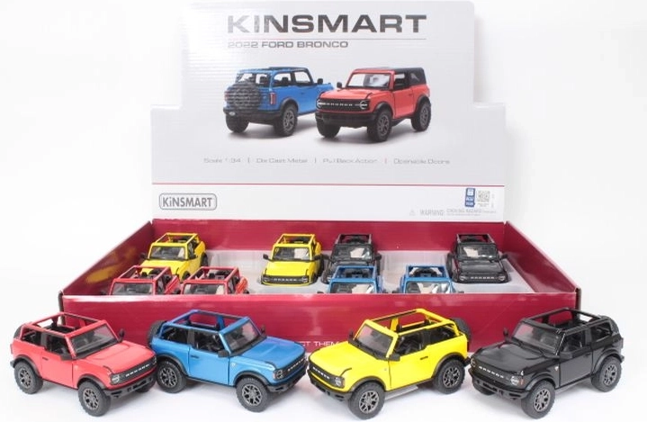 Ford Bronco open top 2022 – kovinski model z navijalnim (pull-back) pogonom