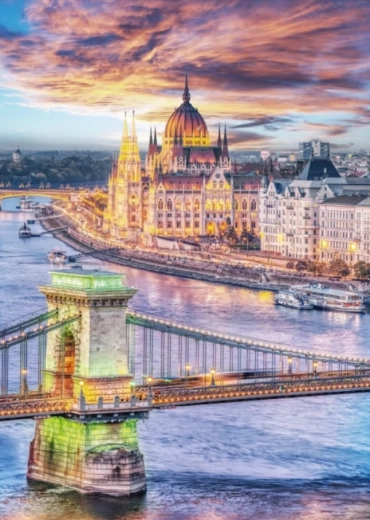 Sestavljanka DINO Budimpešta Verižni most 1000 koščkov