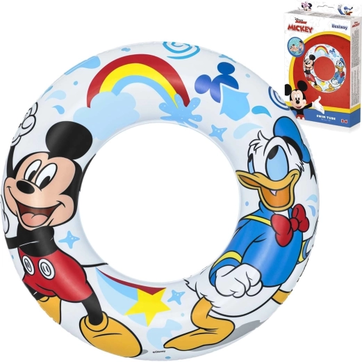 Napihljiv plavalni obroč Mickey & Friends, premer 56 cm
