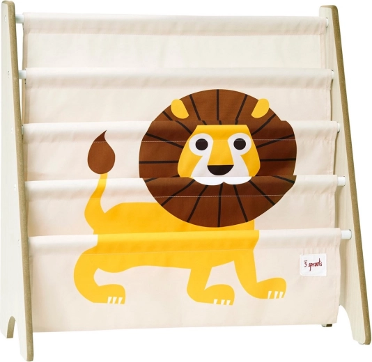 3 Sprouts stojalo za knjige Lion Yellow