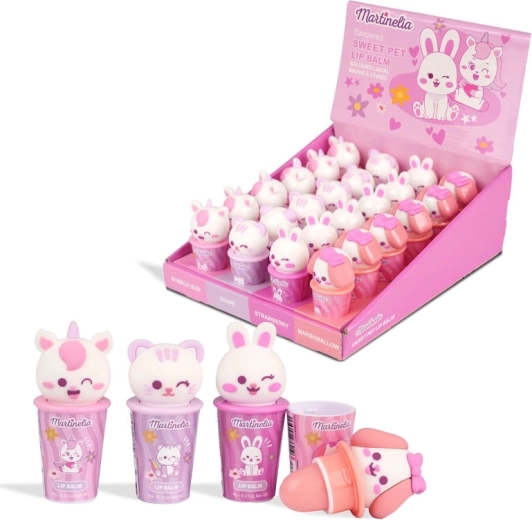 Martinelia sweet lip balm with an animal - 1 piece