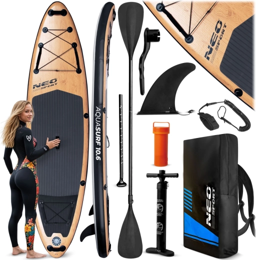 Neo-Sport Aquasurf 10’6 napihljiva SUP deska 320 × 84 × 15 cm